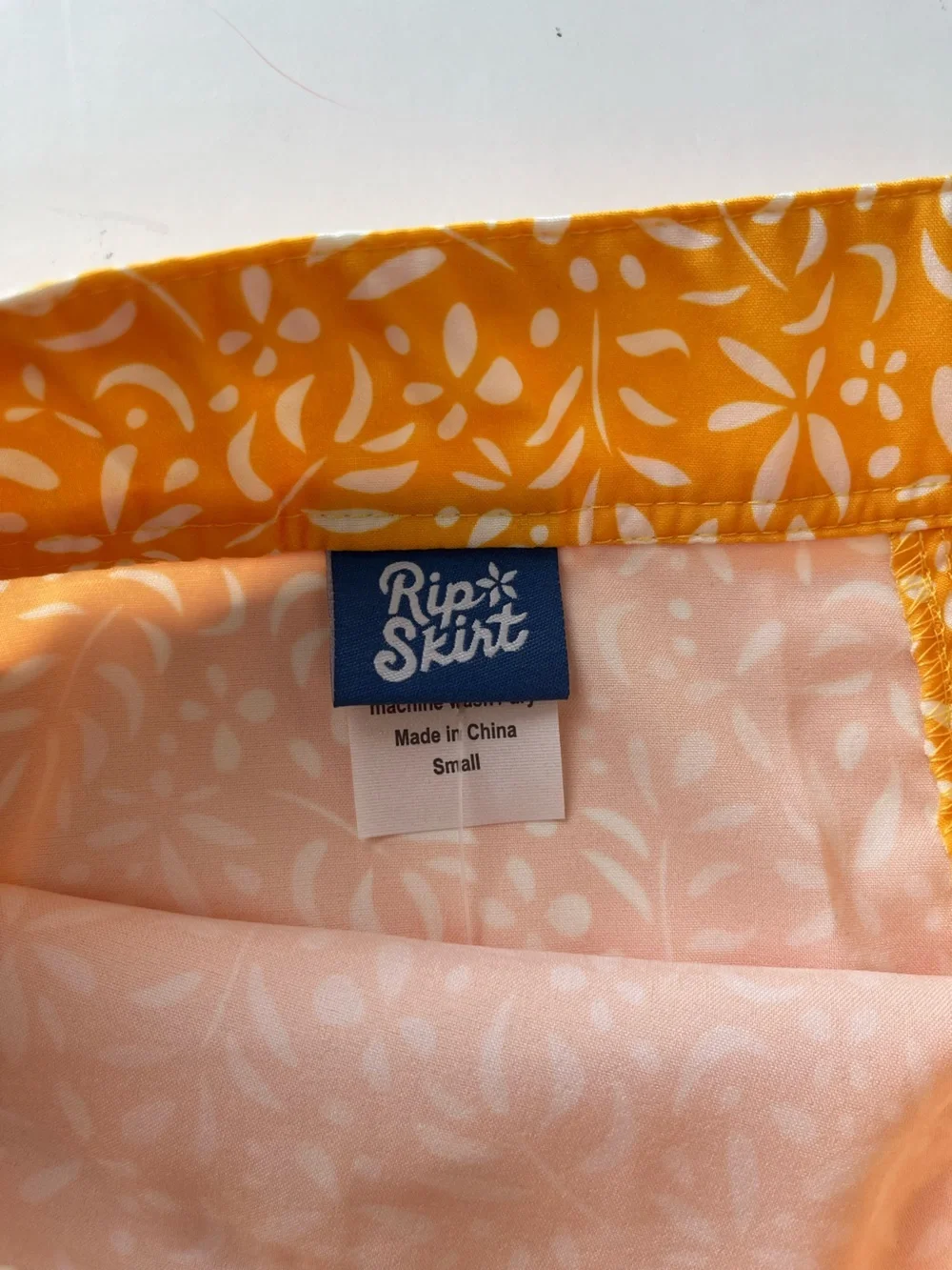 RipSkirt  Damask Citrus Floral Velcro Adjustable Swim Beach Coverup Skirt NEW